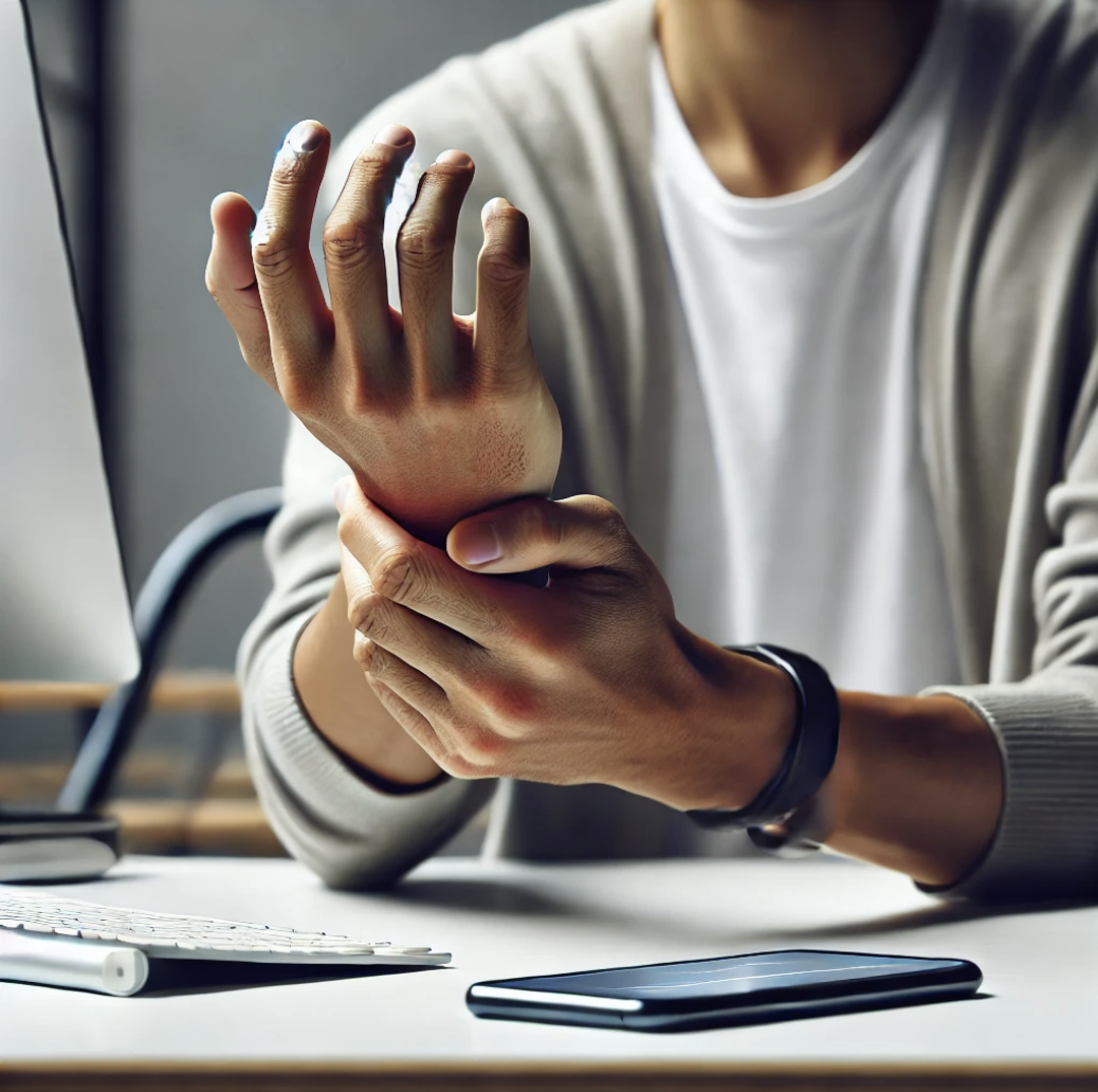 손목 통증이 있는 사람