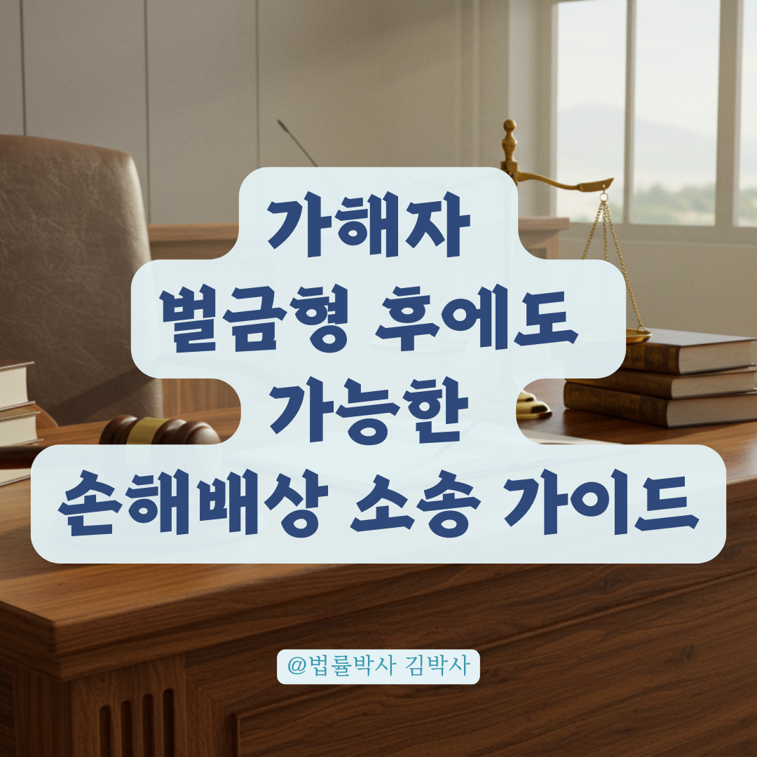 가해자 벌금형 후 민사소송 가능할까? 폭행 사건 피해자의 손해배상 청구 가이드.