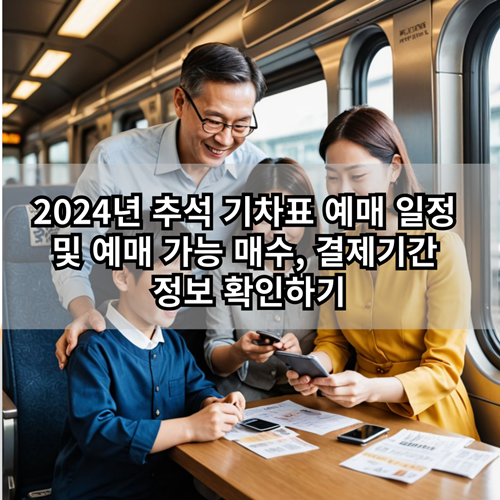2024년-추석-기차표-예매일정