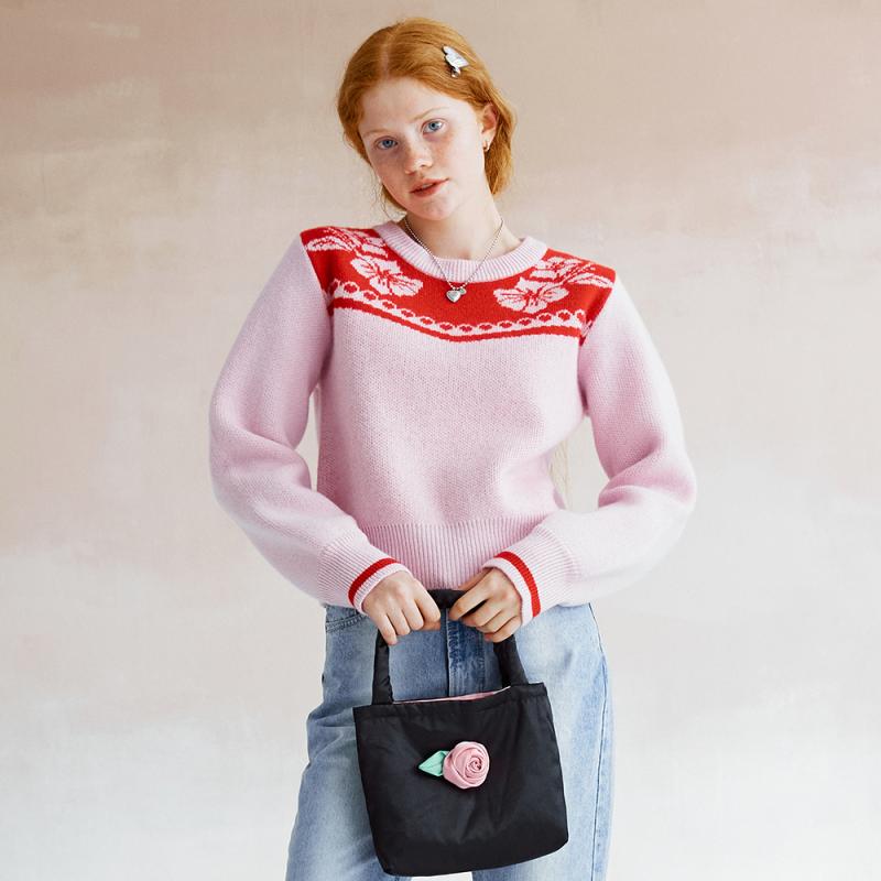 DEW E DEW E 듀이듀이 블라썸 니트