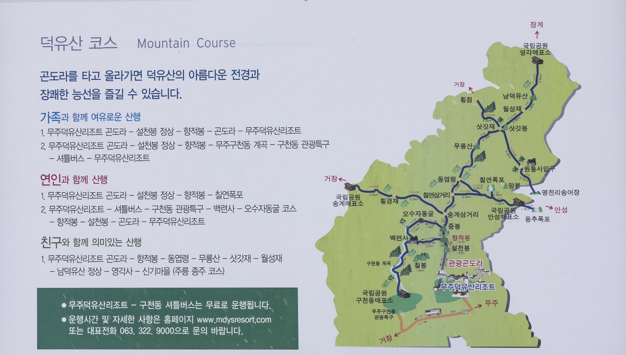 덕유산 산행코스