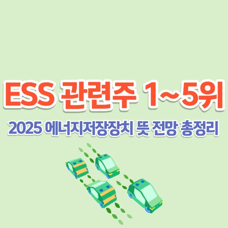 에너지저장장치 대장주 관련주 TOP5_9