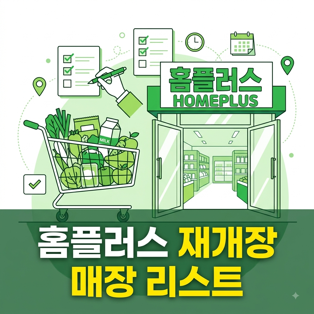 홈플러스 재개장 매장 리스트