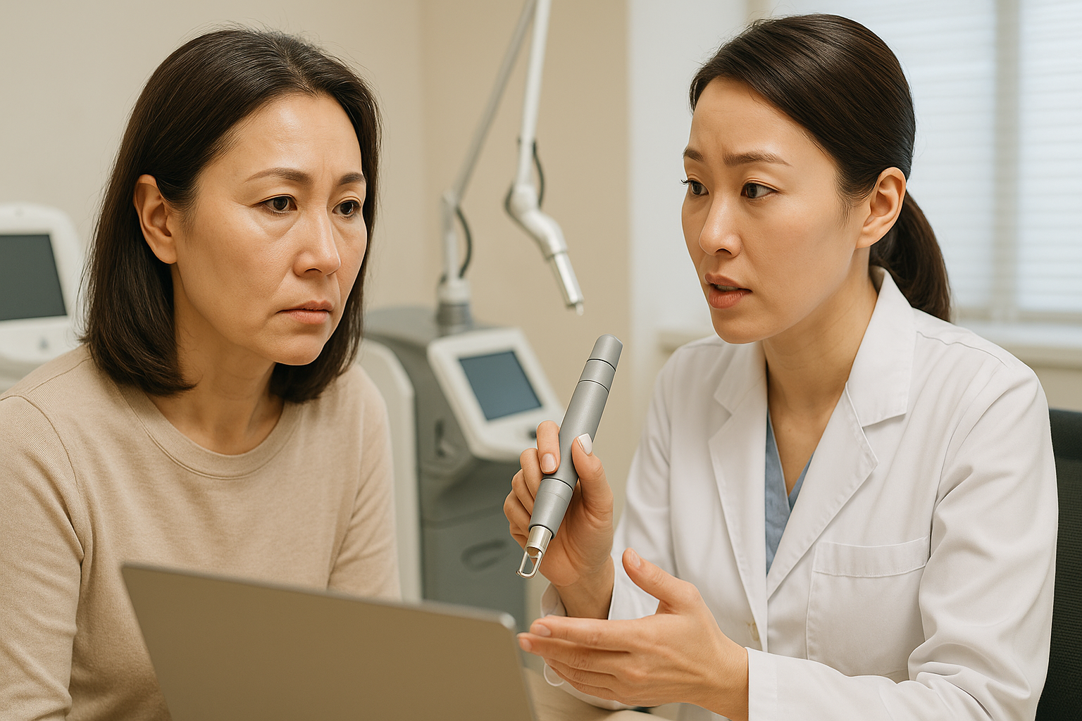 레이저 스태킹 시술