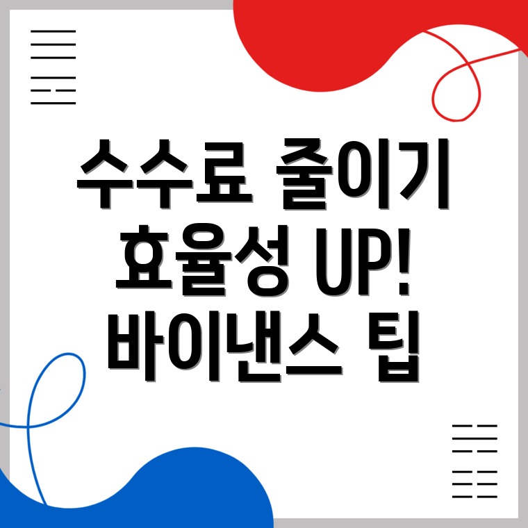 바이낸스 선물 수수료