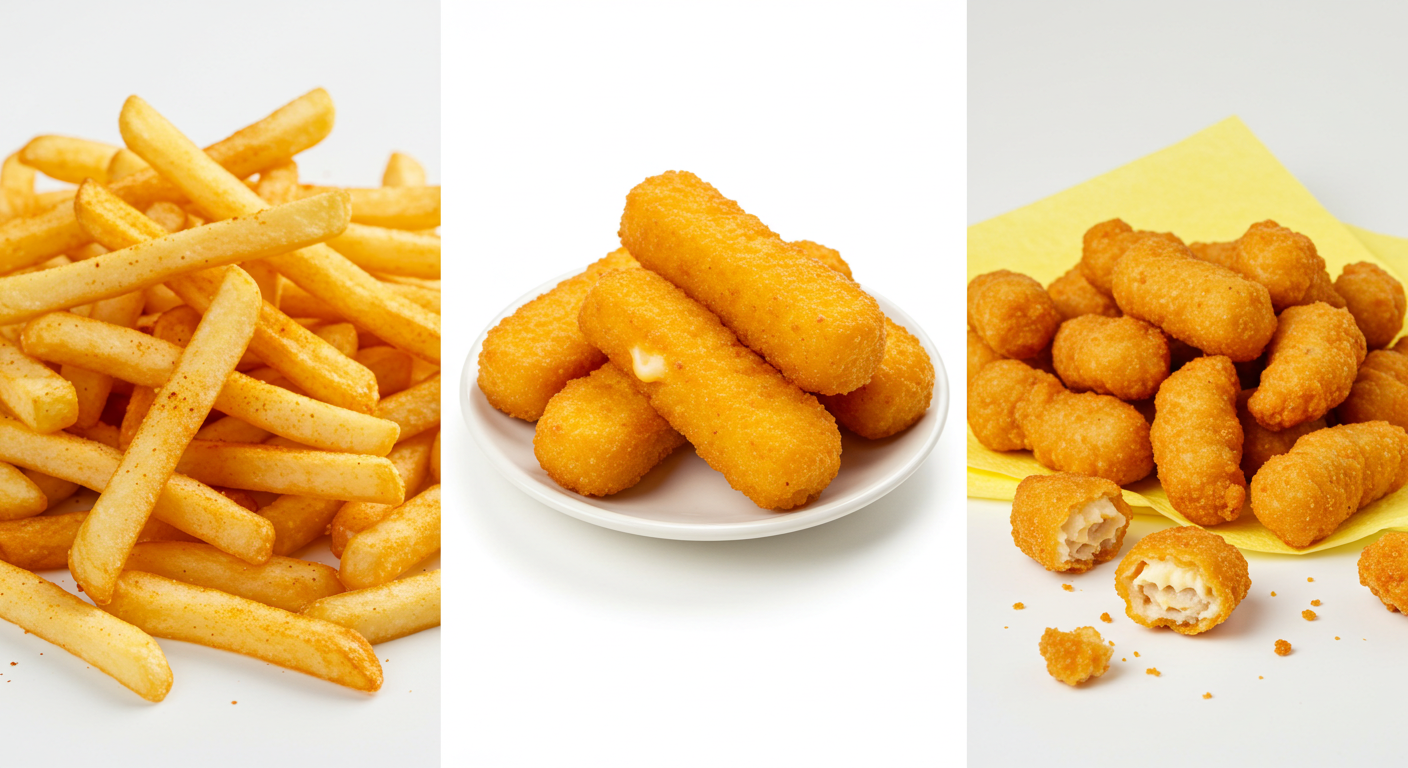 감자튀김, 치즈스틱 이미지
