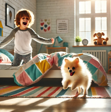 아이와 동물이 함께 있는 모습의 관련 그림