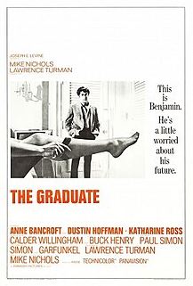 더스틴 호프먼 주연 영화 졸업 포스터.