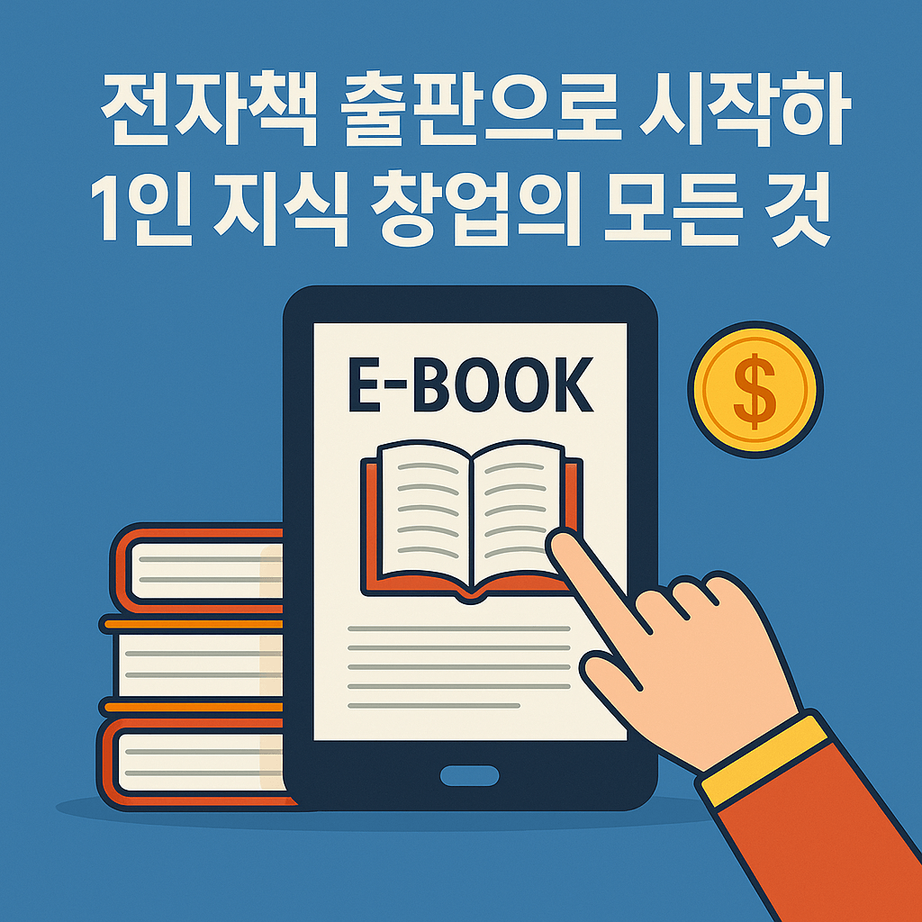 1인 지식 창업; 전자책 출판 알아보기