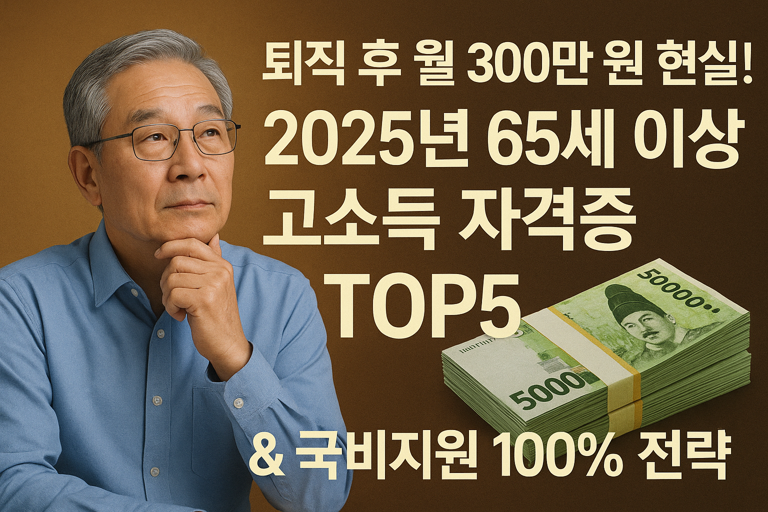 65세 이상 고소득 자격증 TOP 5