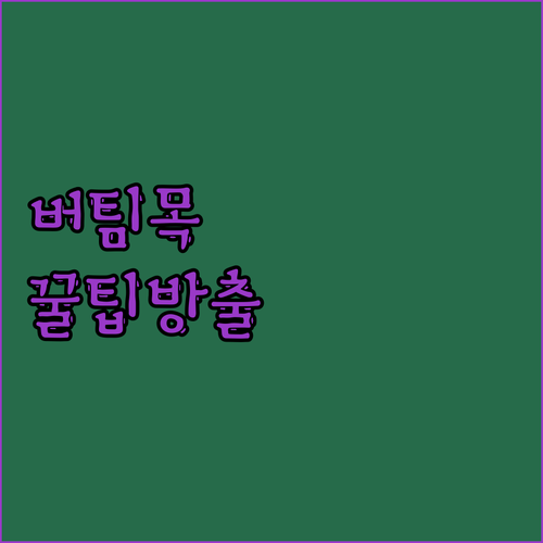 버팀목전세자금대출: 놓치면 손해! 꿀