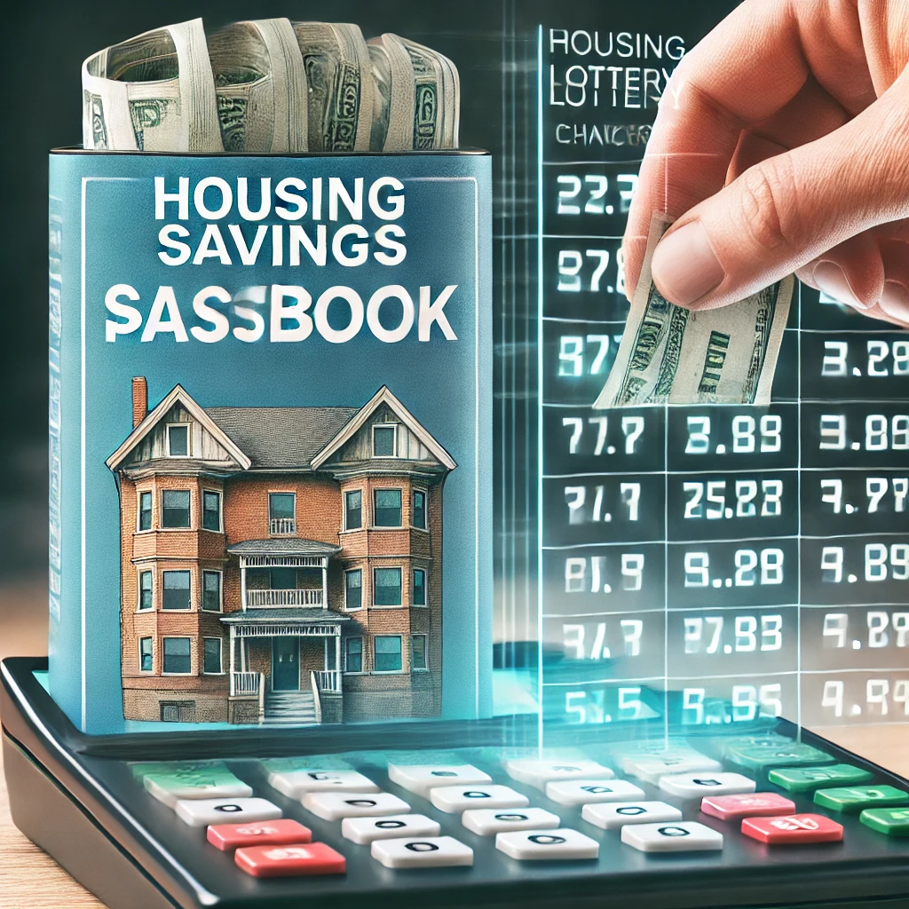 청약 저축 통장에 정기적인 납입을 하는 모습