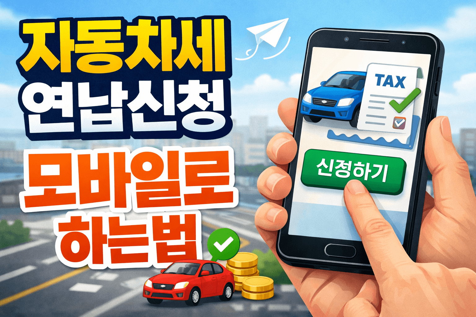 자동차세 연납 신청 모바일로 하는법