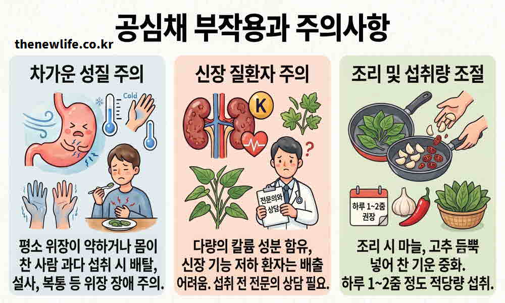 공심채 효능 부작용