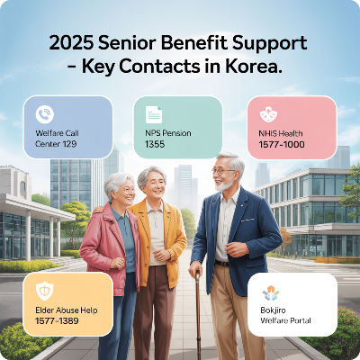 65세 이상 노인(고령자) 혜택 지원금 이미지