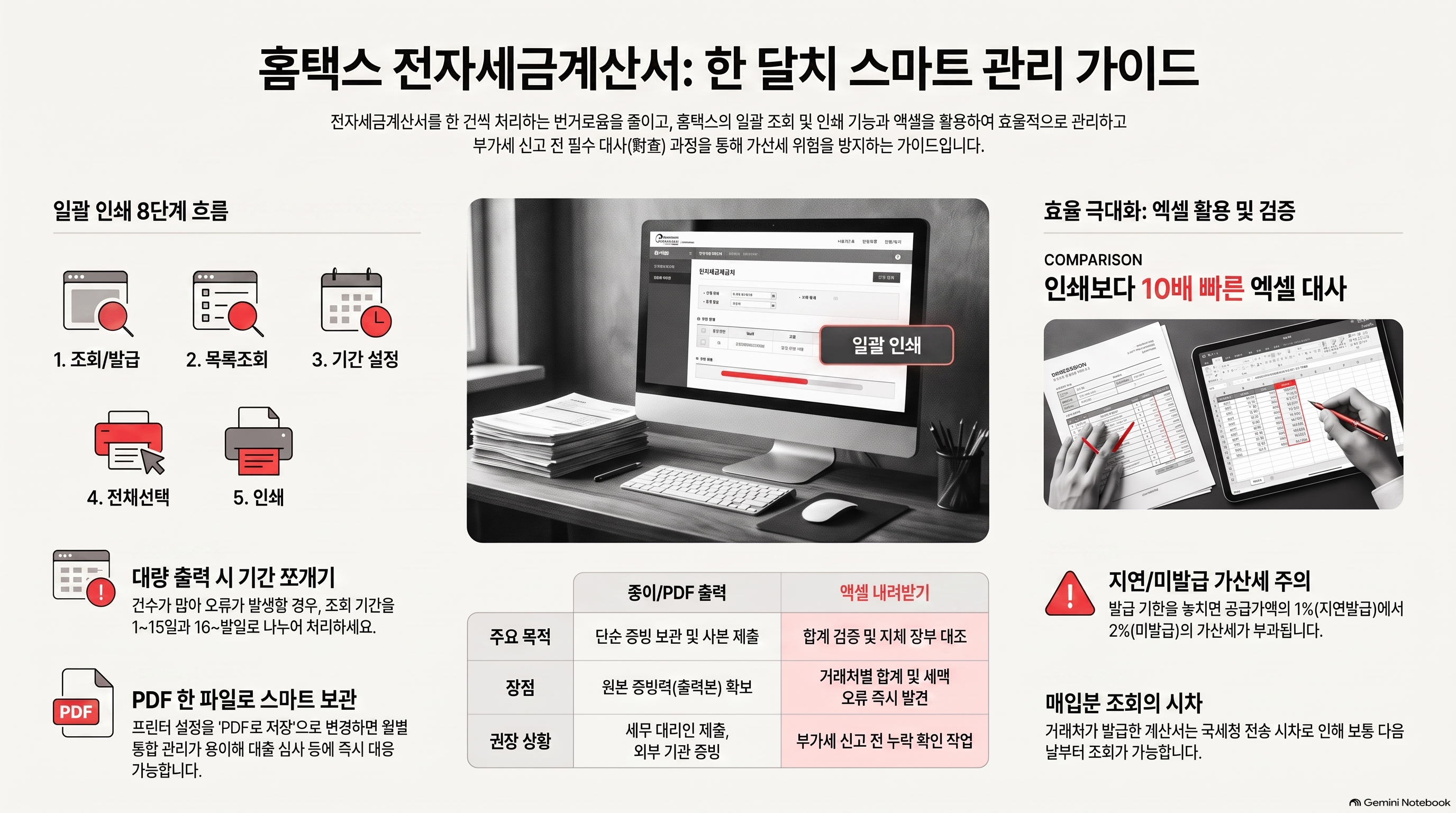 전자세금계산서 일괄인쇄