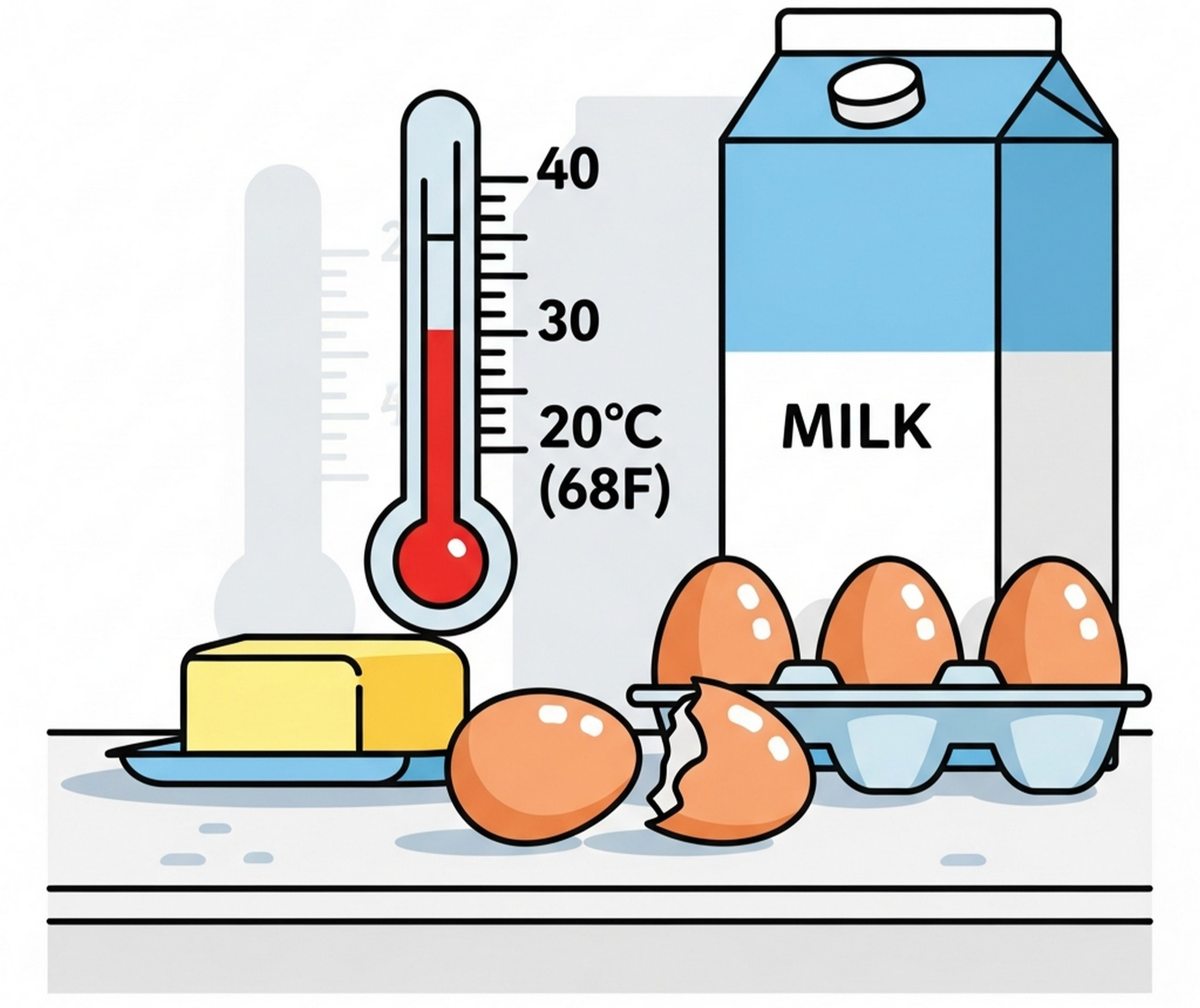 재료 온도 표시