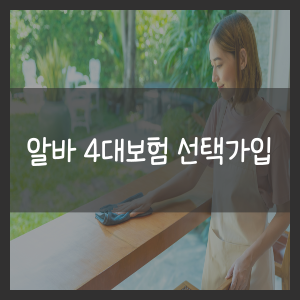 알바 4대보험 선택가입