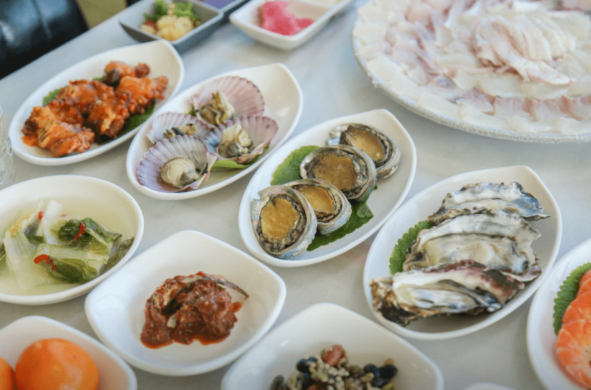 대변항 맛집 " 기장 이화장 횟집 " 음식 사진