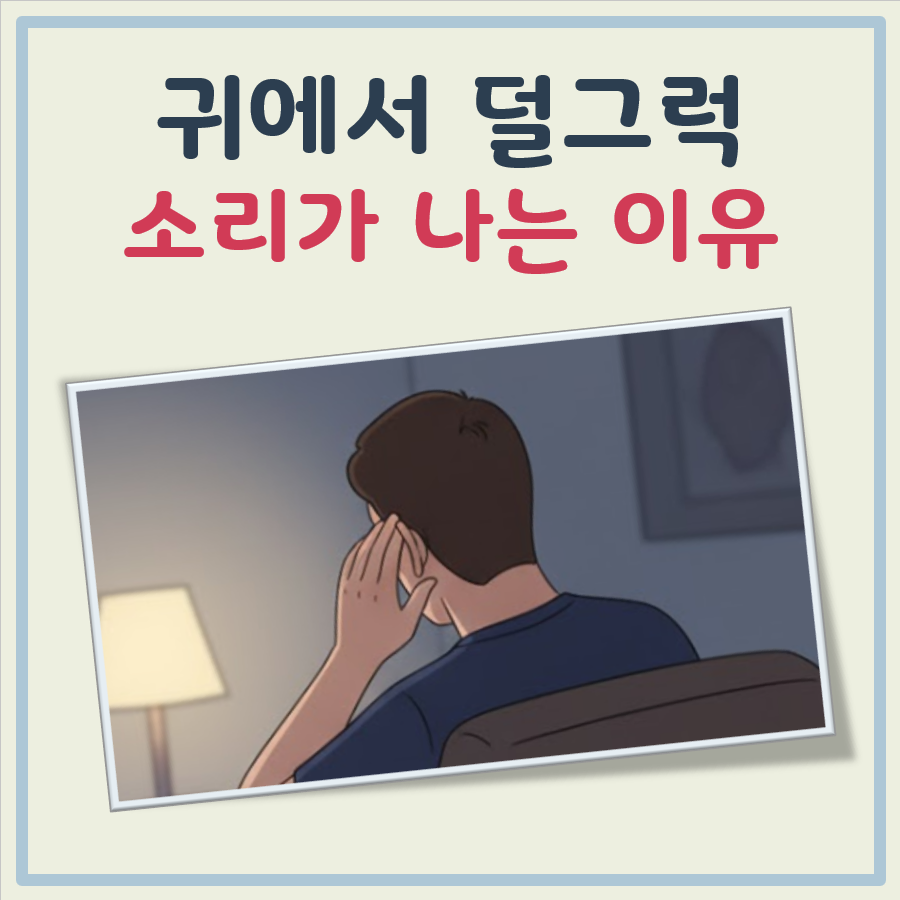 귀에서 덜그럭 소리가 나는 이유 대표 이미지