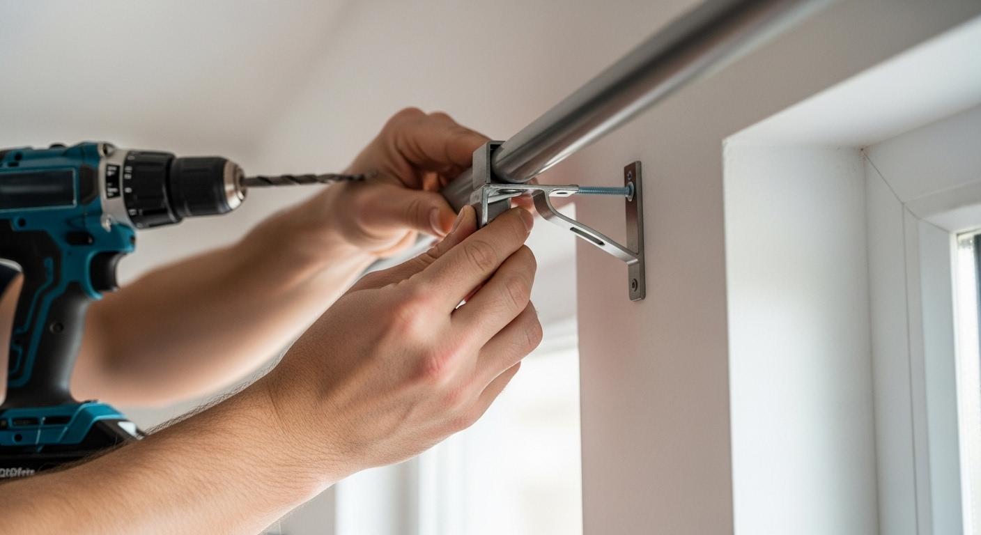 커튼 쫄대 설치