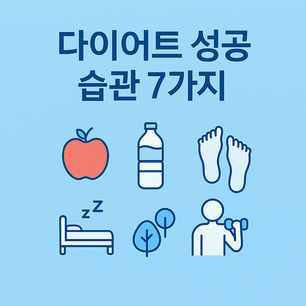 다이어트에 성공하는 7가지 습관 만들기