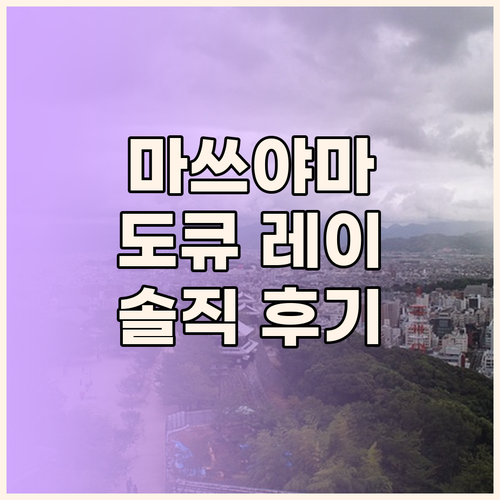 마쓰야마 도큐 레이 호텔 숙박 후기 