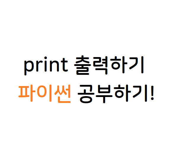 print함수 출력 방법