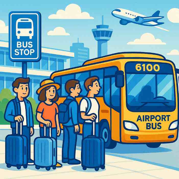 6100번 공항버스 시간표&amp;#44; 운행 노선&amp;#44; 예매 방법(2025년)