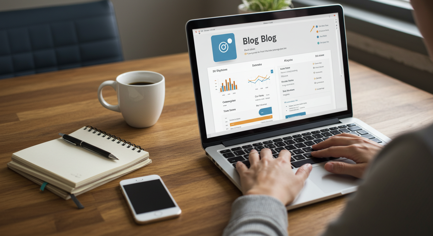 블로그 작성중인 이미지