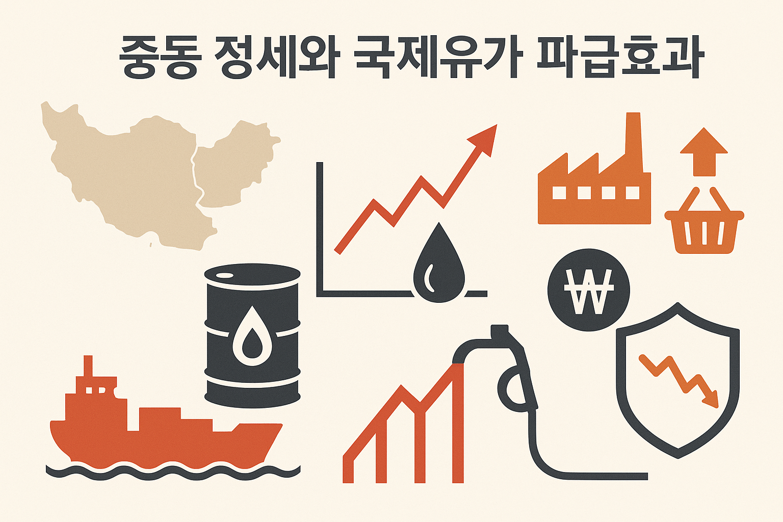 중동 정세 불안과 국제유가 파급효과 관련 사진