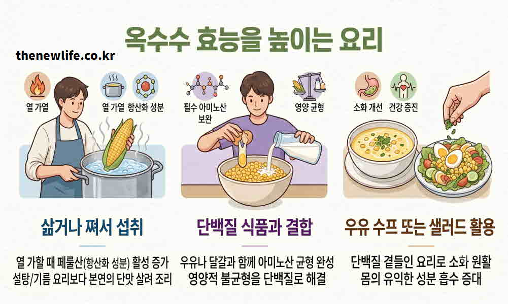 옥수수 효능 높이는 요리