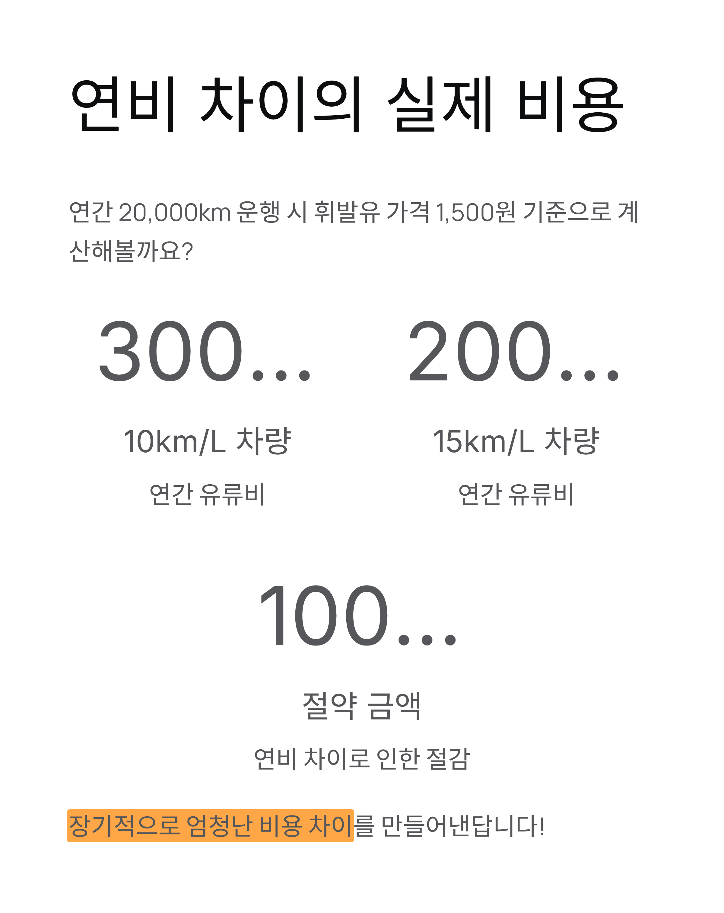 자동차 연비 완벽 가이드 - 단위변환·계산법·추천차량까지!