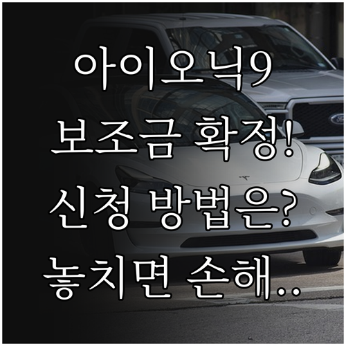 2026년 아이오닉 9 전기차 보조금..