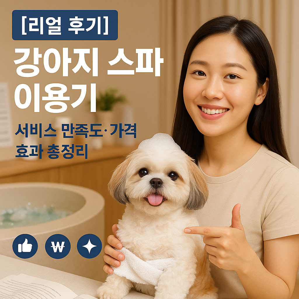 [리얼 후기] 강아지 스파 이용기 ｜ 서비스 만족도·가격·효과 총정리