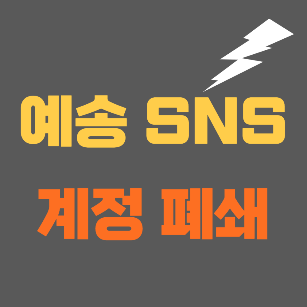 dj 예송 인스타 폐쇄