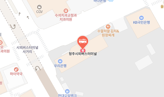 청주시외버스터미널 위치