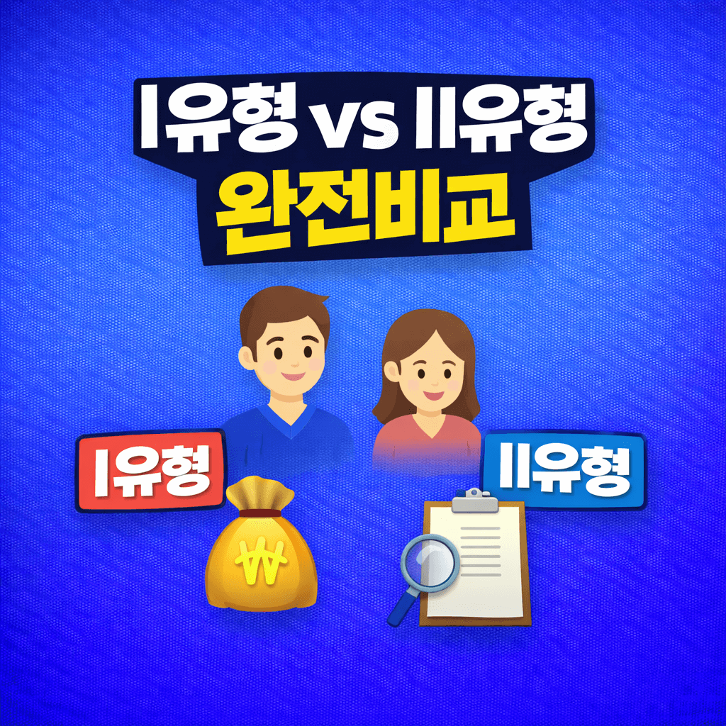 2026 국민취업지원제도 Ⅰ유형 vs Ⅱ유형 완전비교