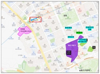 아크로 베스티뉴 단지도