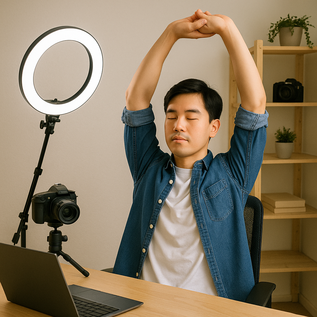 1인 콘텐츠 창작자 스트레칭