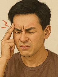 머리가 찌릿찌릿 아파요