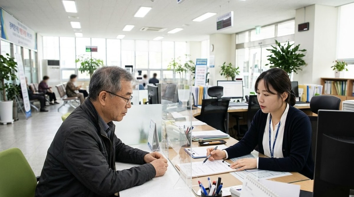 세무서 창구에서 상담을 받는 모습, 근로장려금 세제개편안