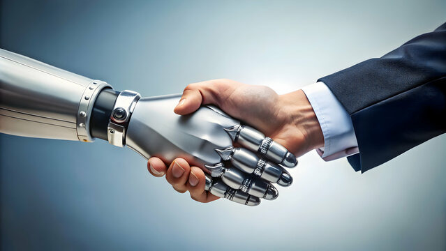 이미지 출처: Microsoft Bing 검색
AI를 경쟁자가 아닌 협력자로 표현하는 이미지. AI와 인간이 함께 일하는 긍정적인 모습을 담은 일러스트.