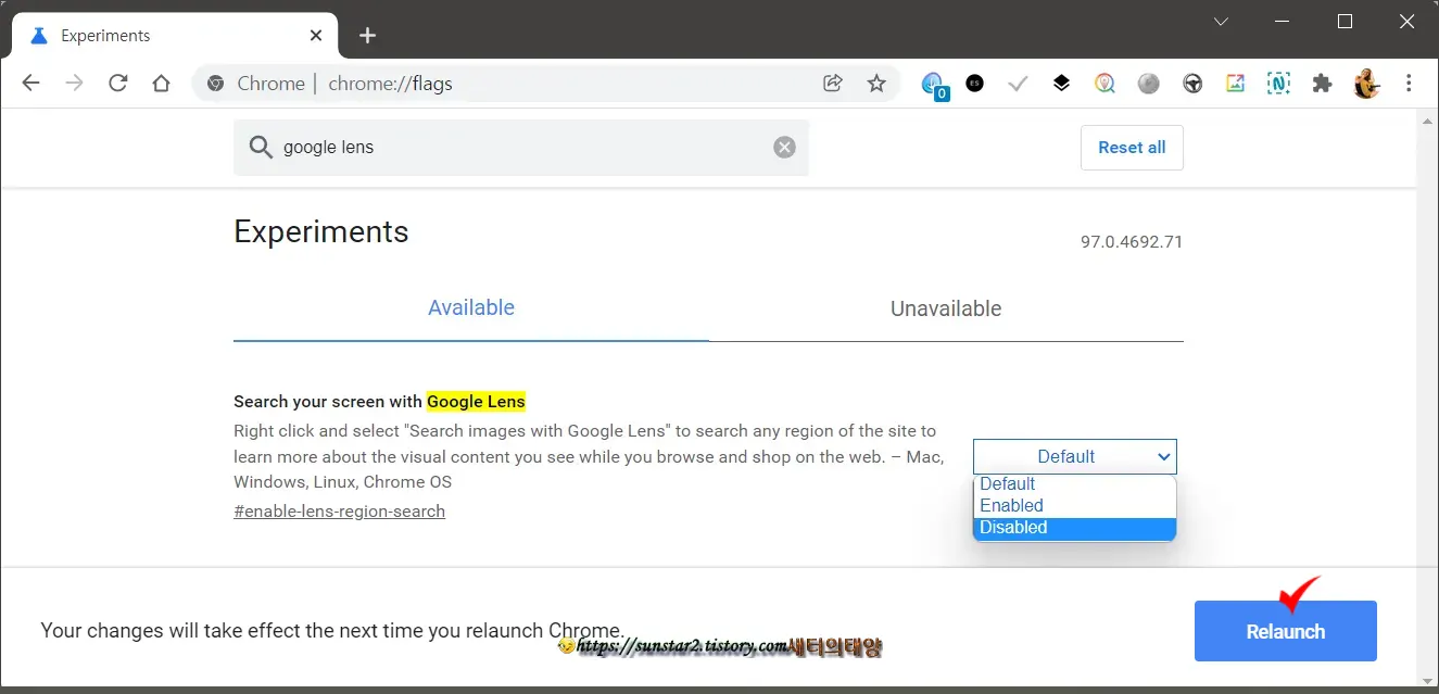크롬 Google 렌즈로 이미지 검색 기능 끄기_3
