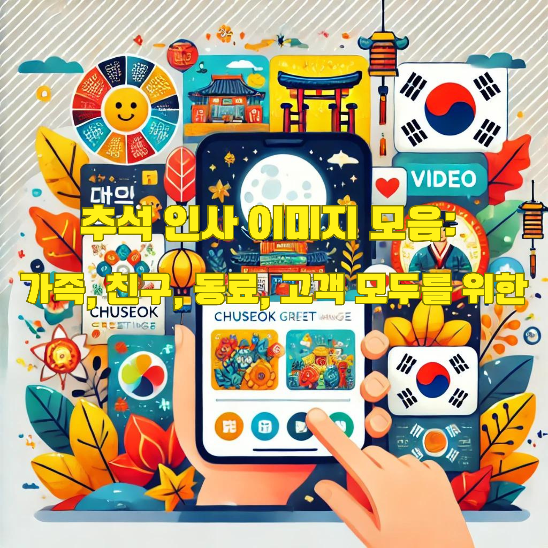 추석 안부 인사에 어울리는 이미지 메세지 모음-가족, 친구, 직장 동료, 거래처 고객 추석 이미지 안부 메세지