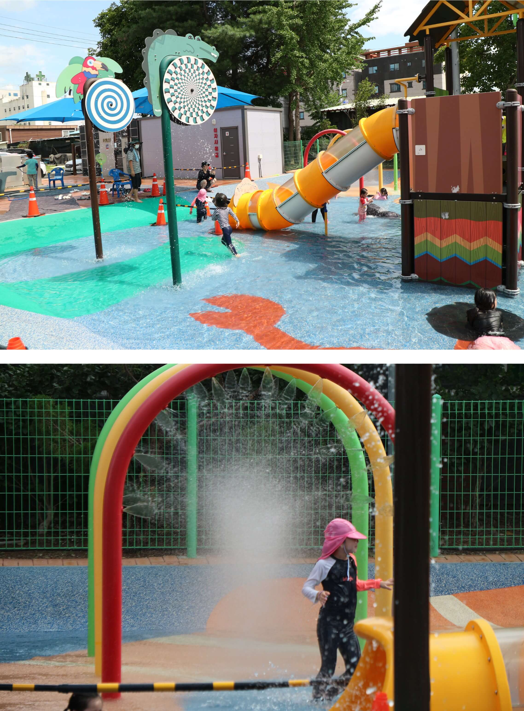 홍포공원-물놀이장-아이들-노는-모습