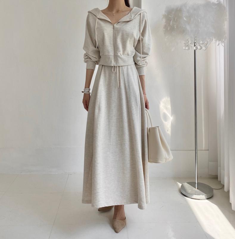 재진행 후드스커트세트 투피스 기모버전