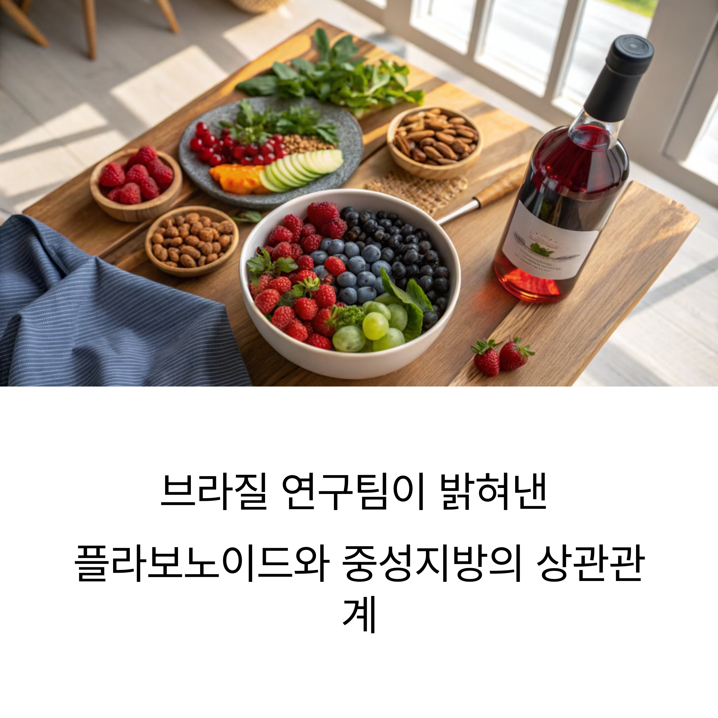 브라질 연구팀이 밝혀낸 플라보노이드와 중성지방의 상관관계