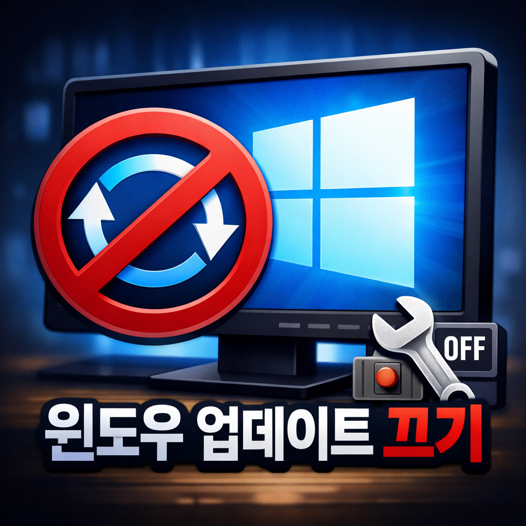 윈도우 업데이트 끄기