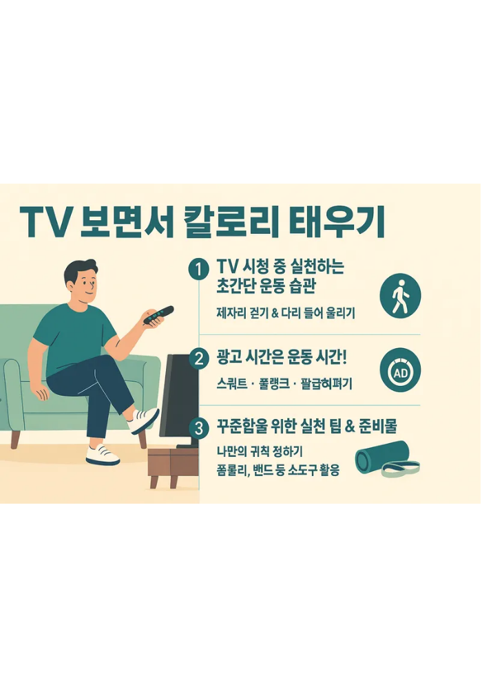 1. TV 보며 운동한다고 효과 있을까?